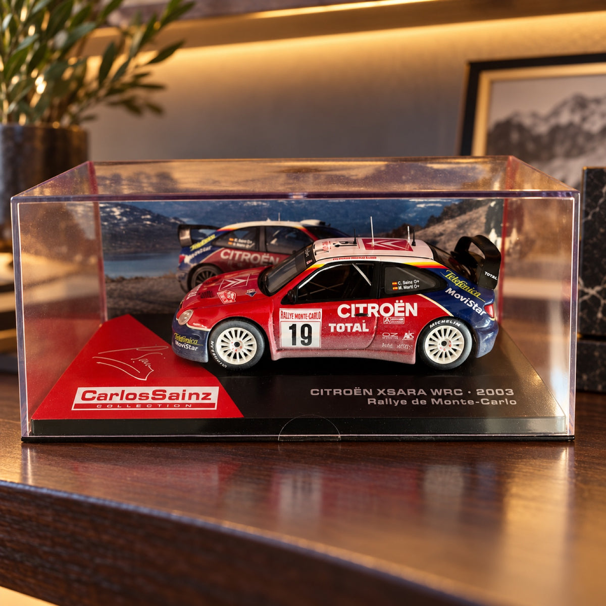 Model Citroen Xsara WRC Rallye Monte Carlo 2003 Carlos Sainz v měřítku 1/43 – ilustrační foto (AI)