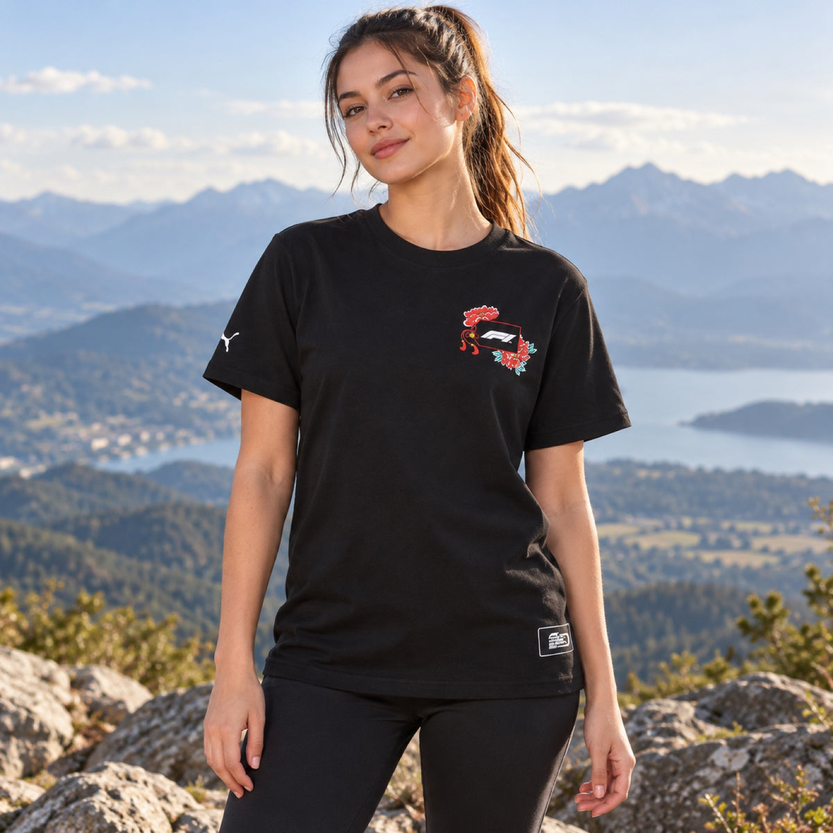 Tričko F1 Puma Japan SE Lifestyle – černé – ilustrační foto (AI)