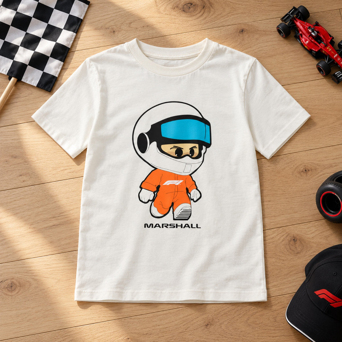 Dětské tričko pro fanoušky Formula 1 – Track Marshal – 152 cm – ilustrační foto (AI)