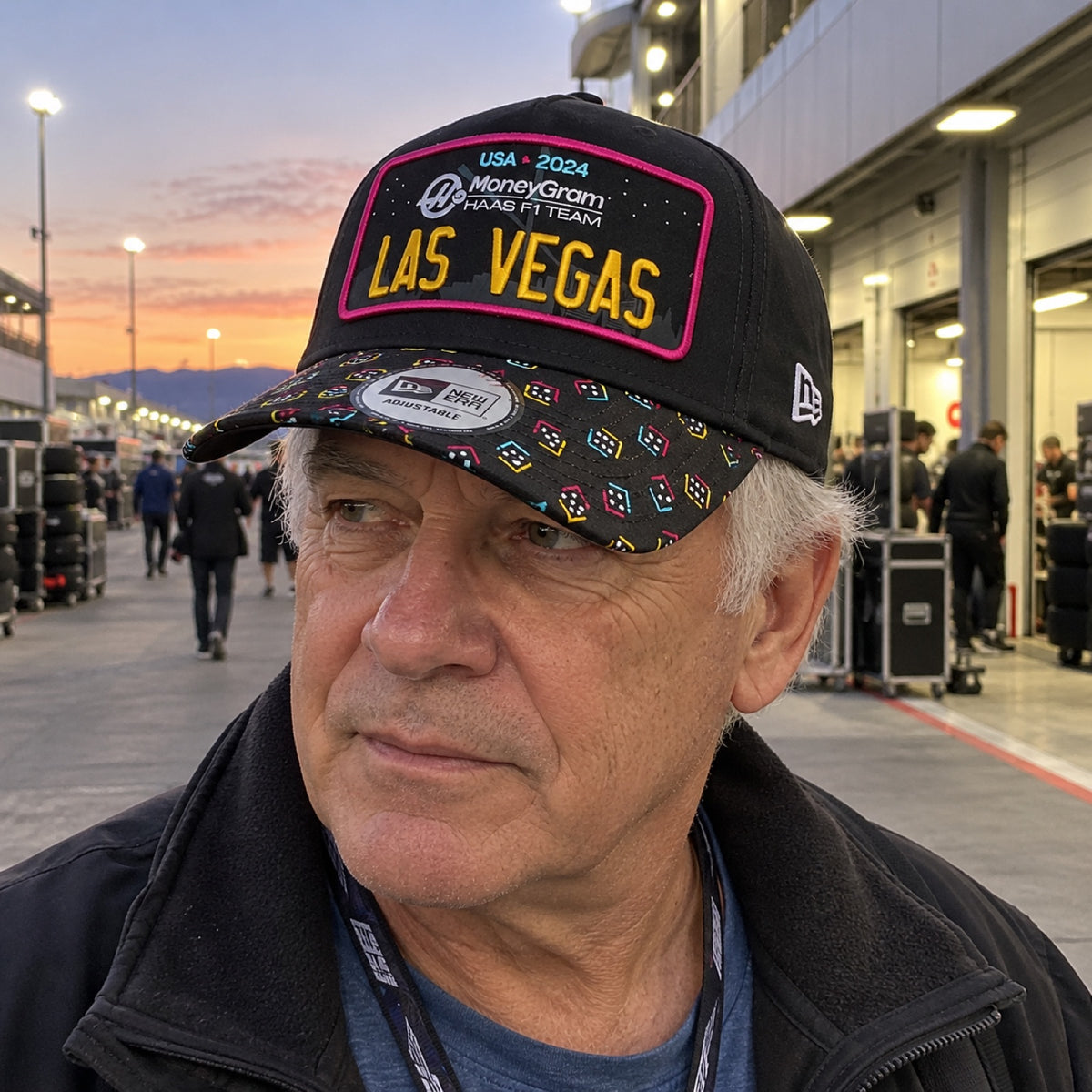 Haas F1 Team Cap – Las Vegas Special Edition – ilustrační foto (AI)