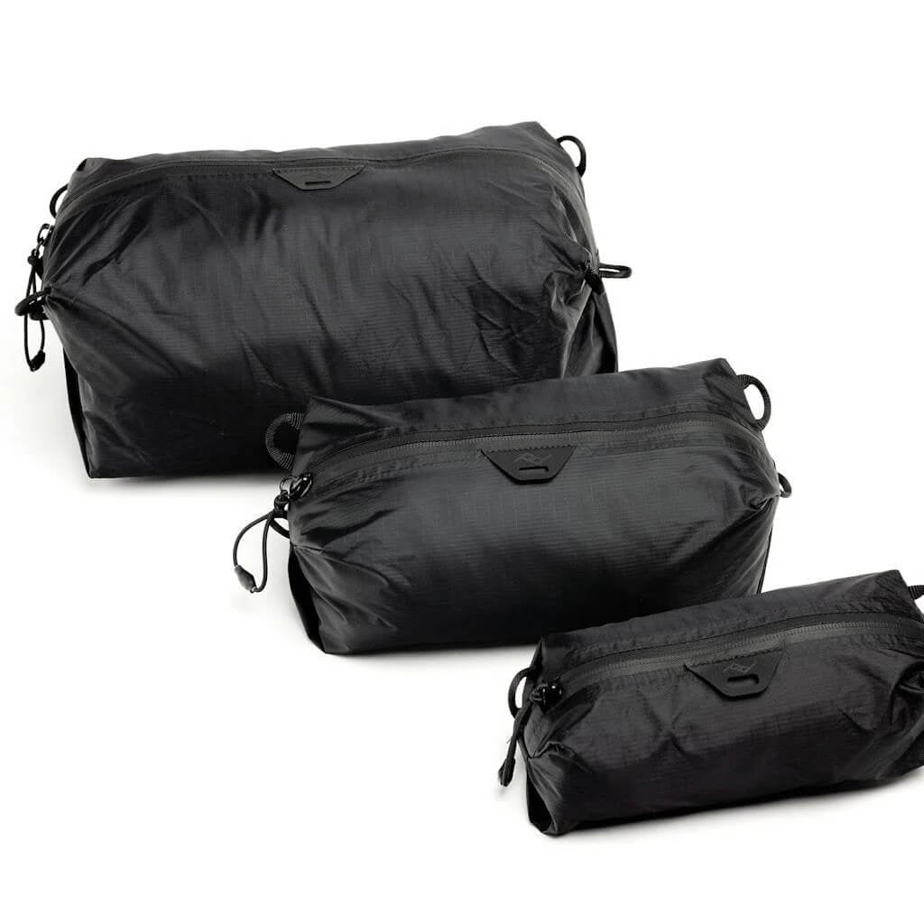 Sada cestovních organizérů Peak Design Ultralight Packing Cube - BUNDLE - XXS-XS-S - černá
