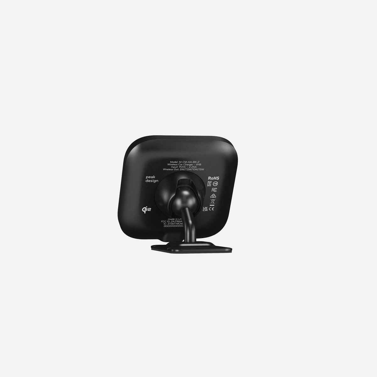 Držák do auta Peak Design Car Mount - VHB - s nabíjením - černý