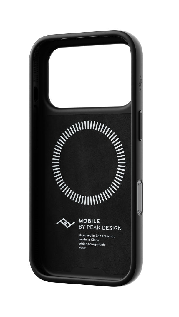 Kryt Peak Design Everyday Case Slimlink pro iPhone 18 Pro - černá kůže