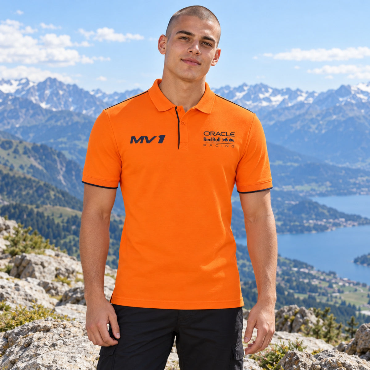 Polokošile Max Verstappen MV1 Casual – oranžová – ilustrační foto (AI)