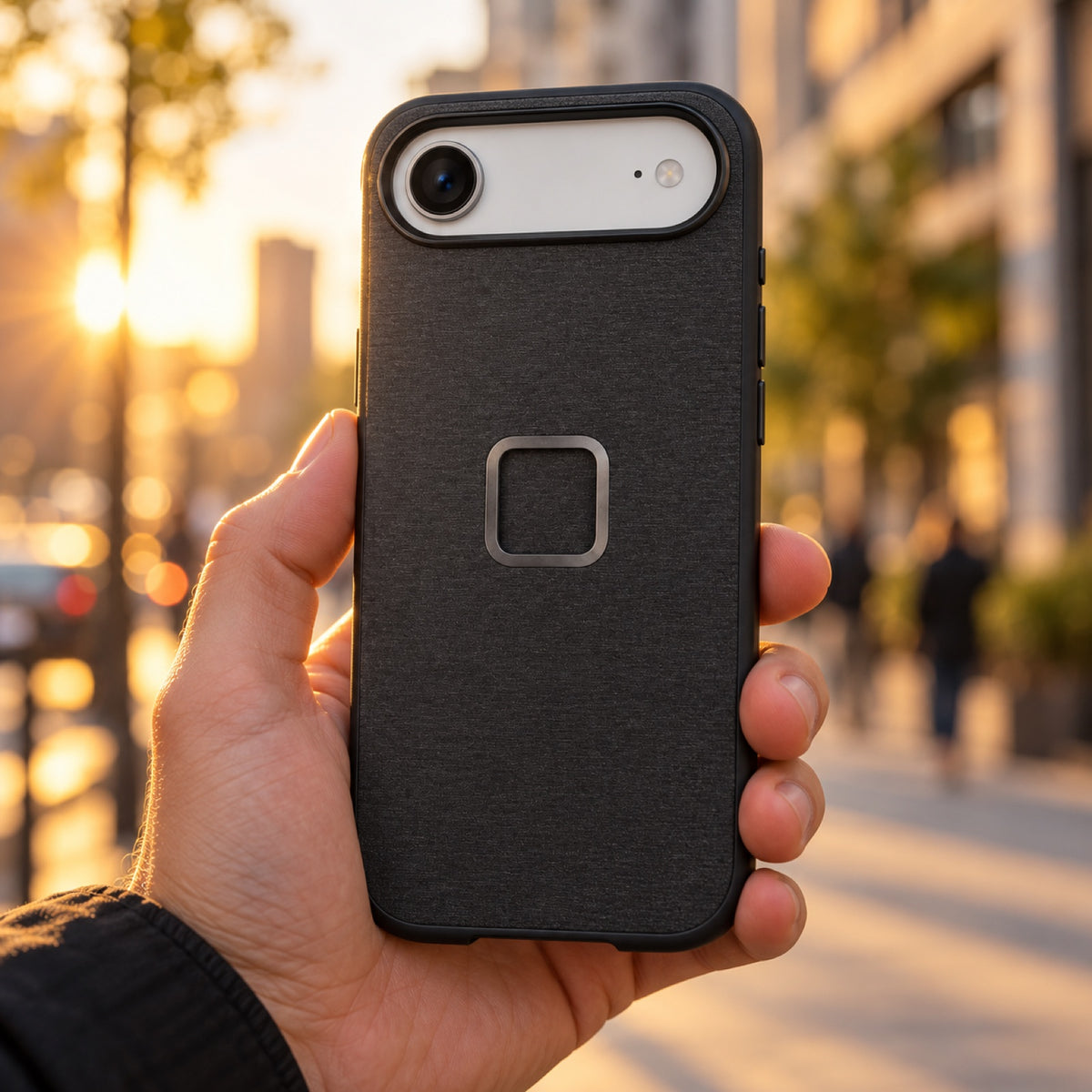Pouzdro Peak Design Everyday Fabric Case – iPhone 17 Air – Charcoal – ilustrační foto (AI)