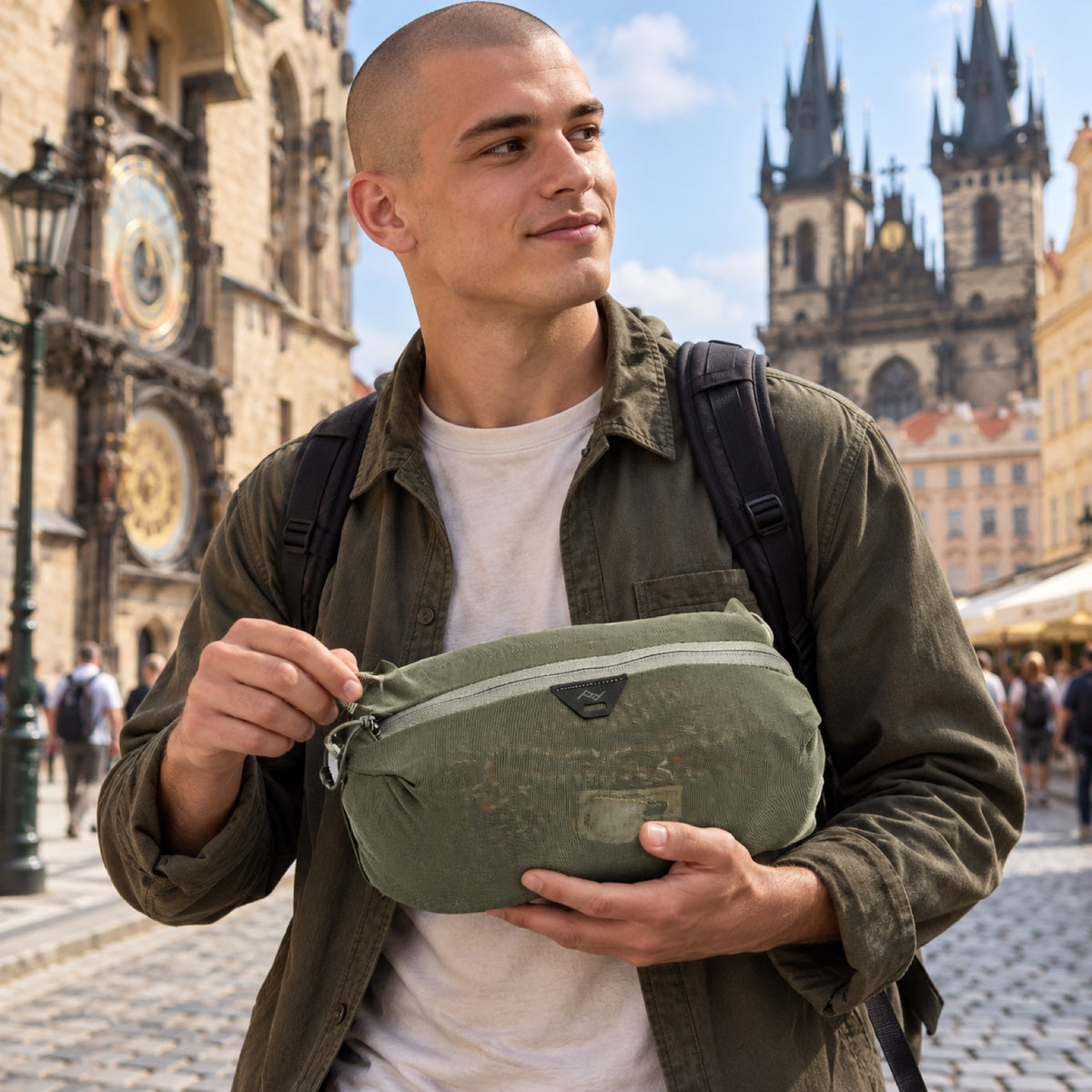 Síťovaný cestovní organizér Peak Design Ultralight Mesh Packing Cube X-Small – Sage – ilustrační foto (AI)