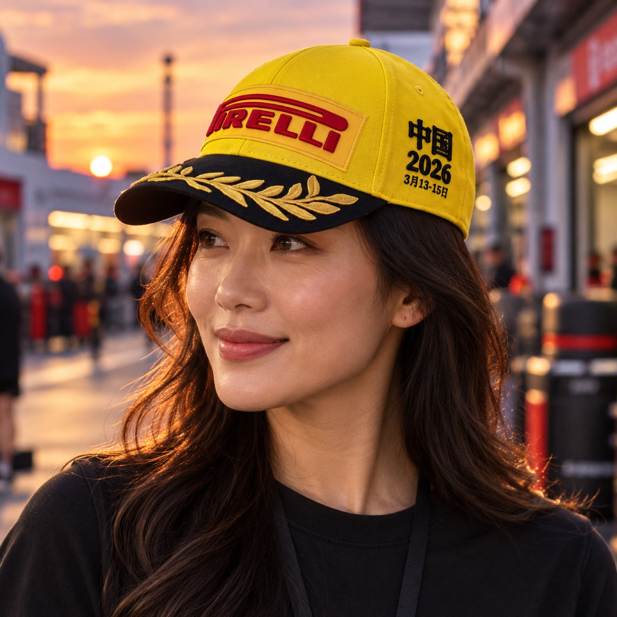 Kšiltovka Pirelli F1® – CHINA 2026 Edition – ilustrační foto (AI)