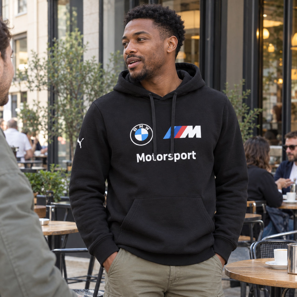 BMW Motorsport Casual Hoodie – Black – ilustrační foto (AI)
