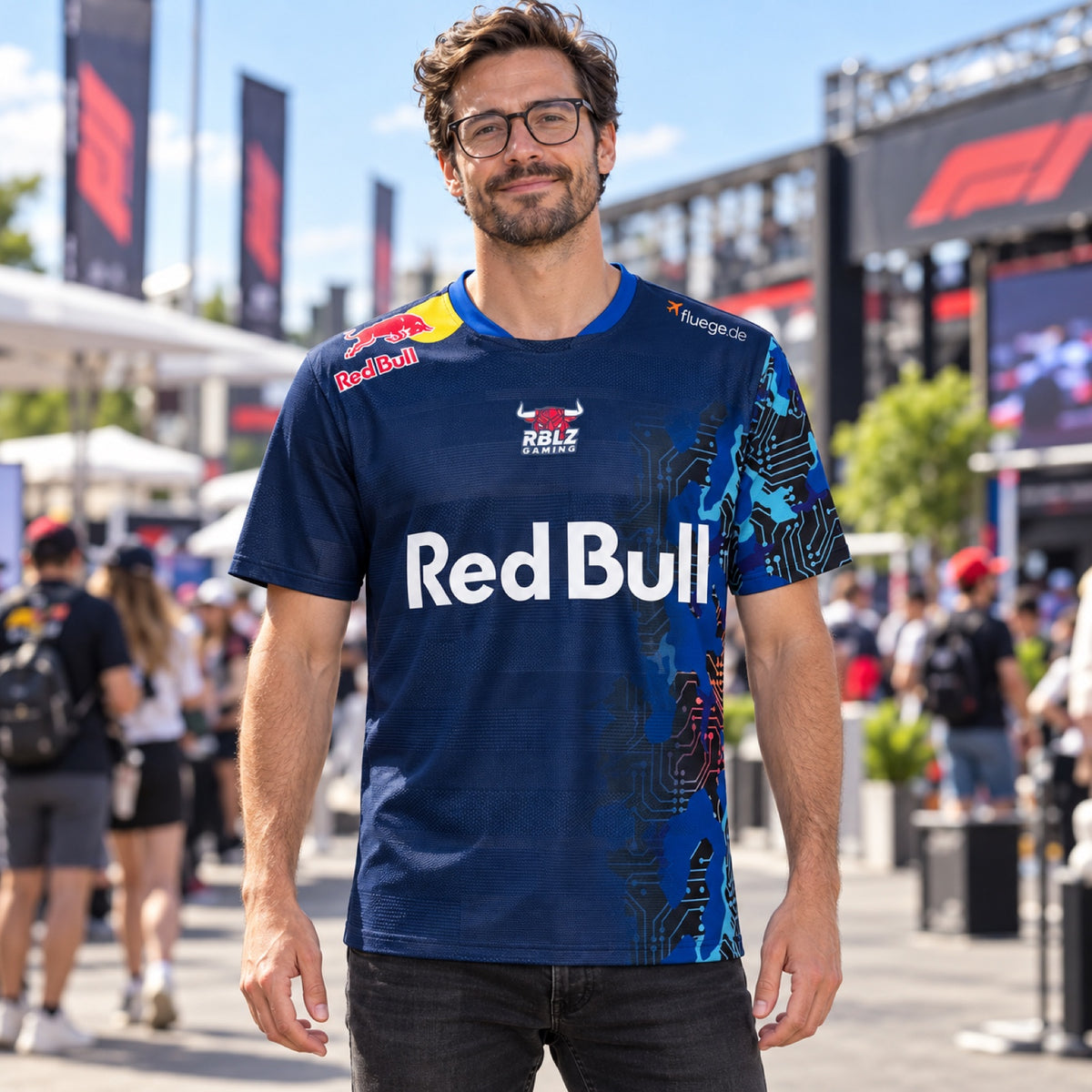 Dres Red Bull Leipzig RBLZ Gaming 23/24 – modrý – ilustrační foto (AI)