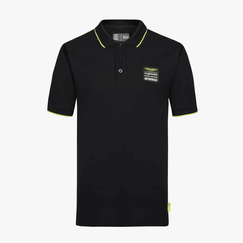 Aston Martin F1 Team volnočasová polokošile černá