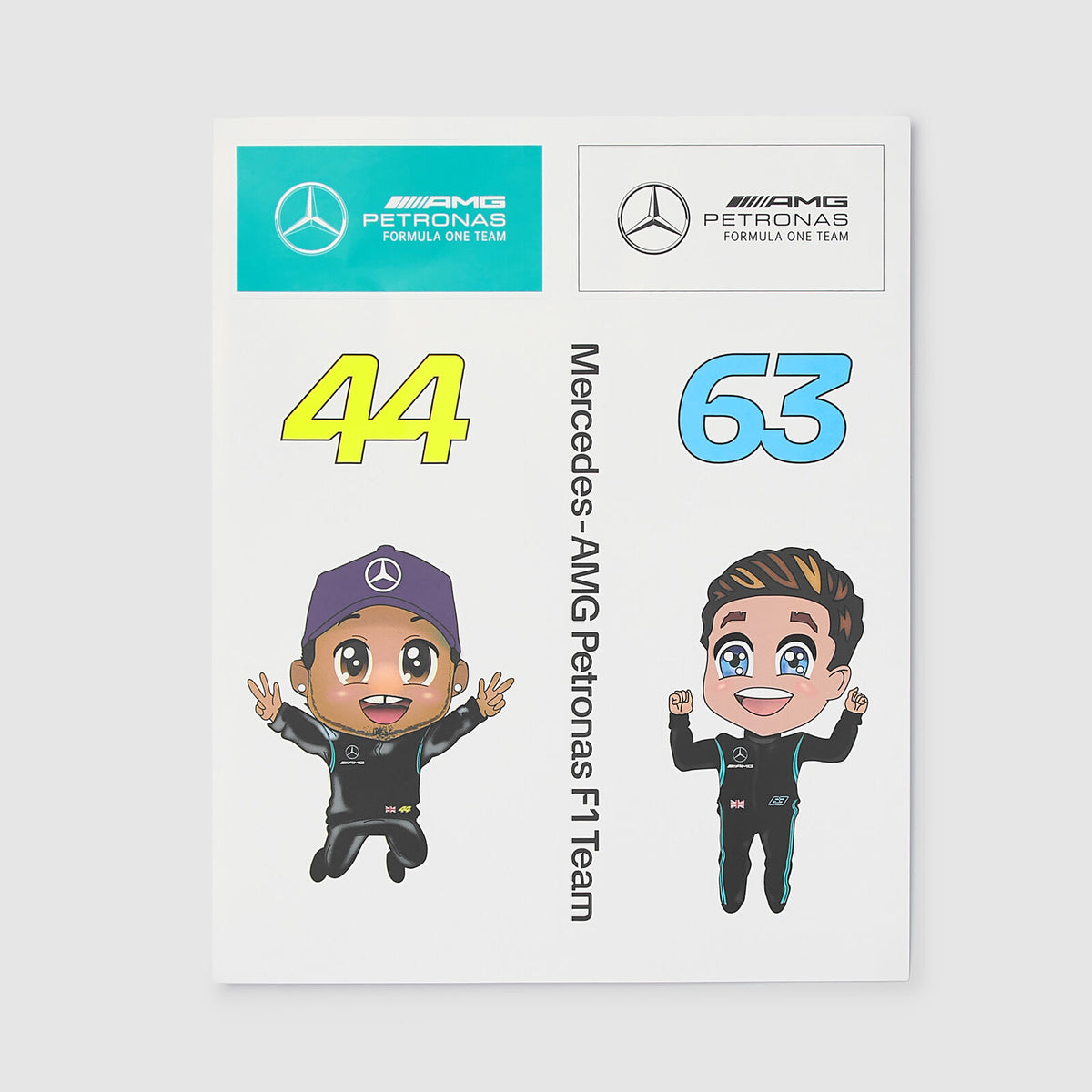 Mercedes AMG F1 týmové samolepky set