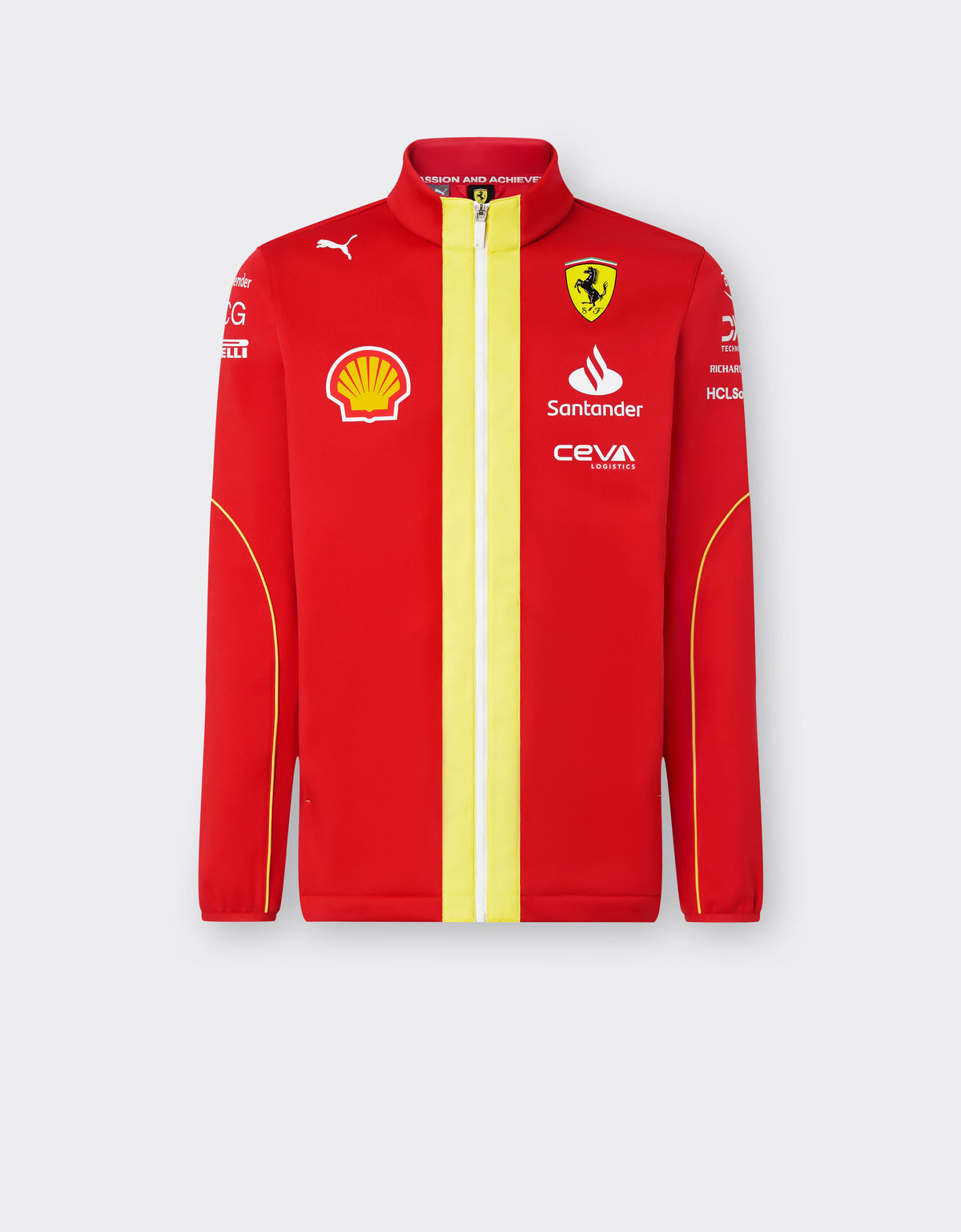 Týmová softshell bunda Scuderia Ferrari F1 červená