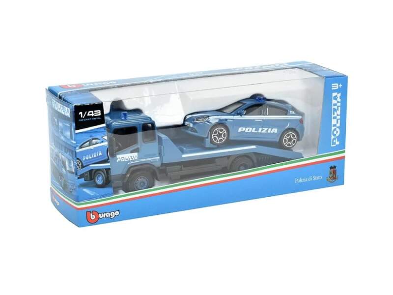 Model Alfa Romeo Giulietta Polizia s transportérem