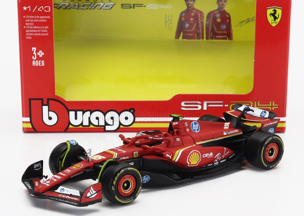 Model Scuderia Ferrari SF-24 Bburago #55 Carlos Sainz 2024