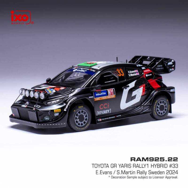 Model Toyota Yaris GR Rally Sweden Evans – Martin