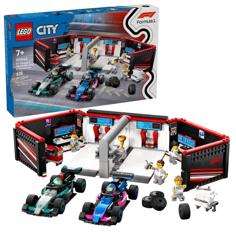 LEGO stavebnice Alpine/Mercedes - garáž Formule 1 - edice city