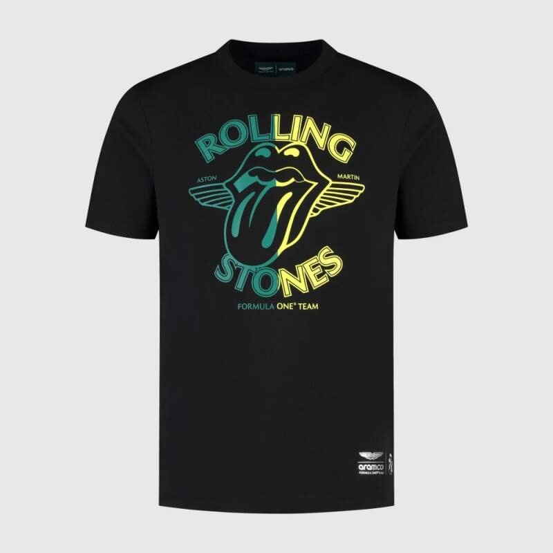 Fanouškovské tričko Aston Martin F1 Team edice Rolling Stones