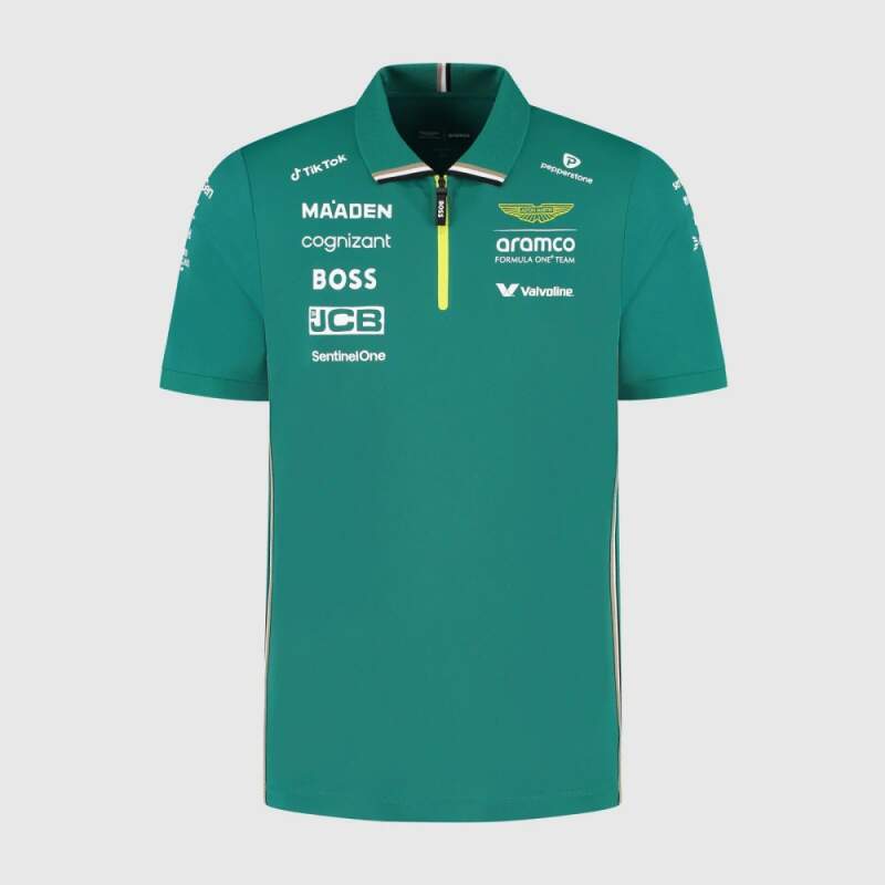 Týmová polokošile Aston Martin F1 Team s logy sponzorů
