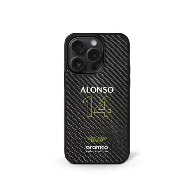 Kryt Aston Martin F1 Team na iPhone 16 Pro Fernando Alonso