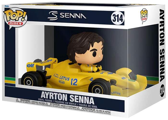 Figurka Funko POP Ayrton Senna Formule 1 Lotus – edice Deluxe