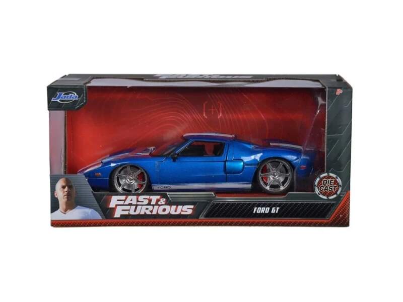 Model Rychle a Zběsile Ford GT 2005 1:24 modrý