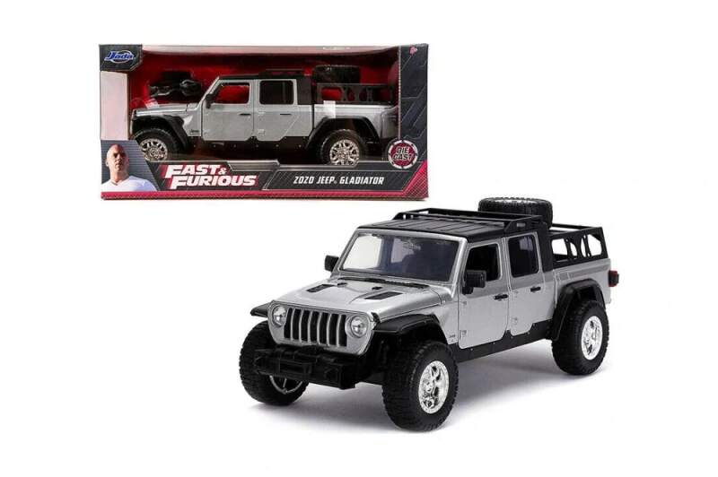 Model Rychle a zběsile JEEP Gladiator 2020 1:24 šedý