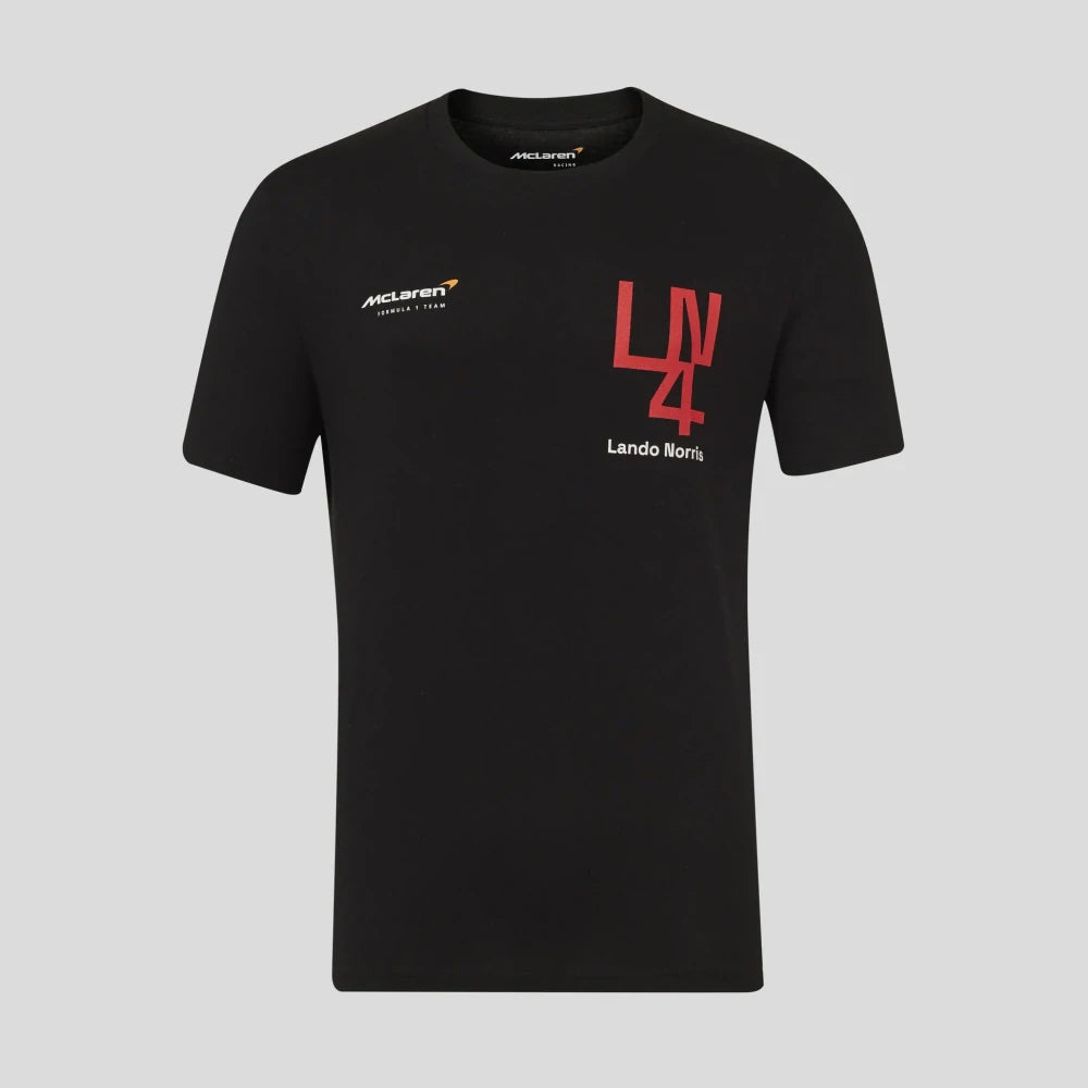 Tričko McLaren F1 Lando Norris LN4 – černé