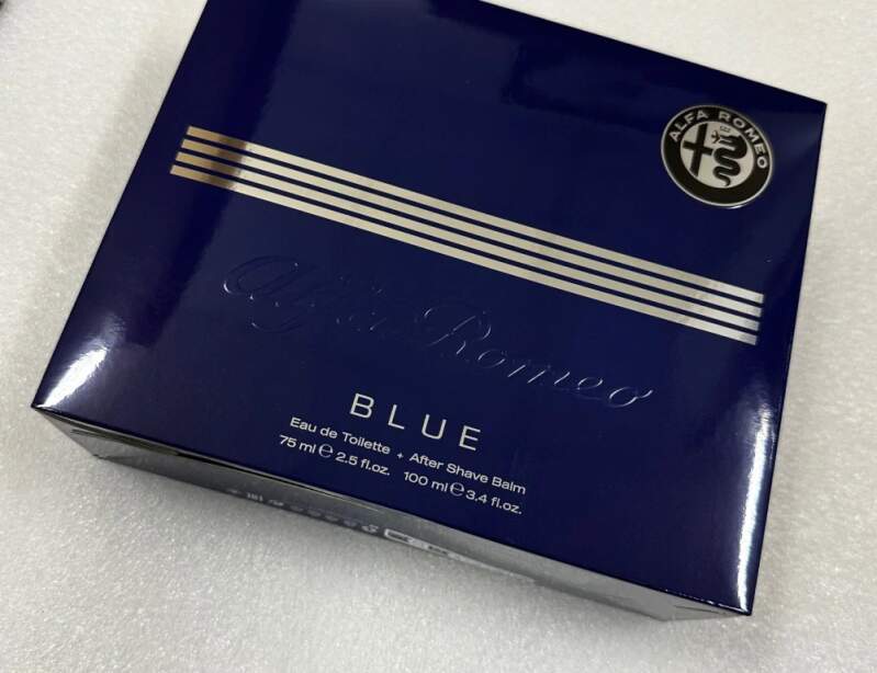 Alfa Romeo Blue Eau De Toilette 75 ml + After Shave balzám 100 ml dárková sada