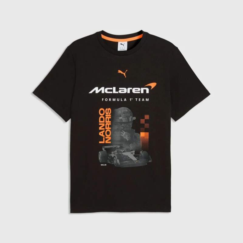 Tričko Lando Norris - McLaren F1 černé - fanouškovská edice