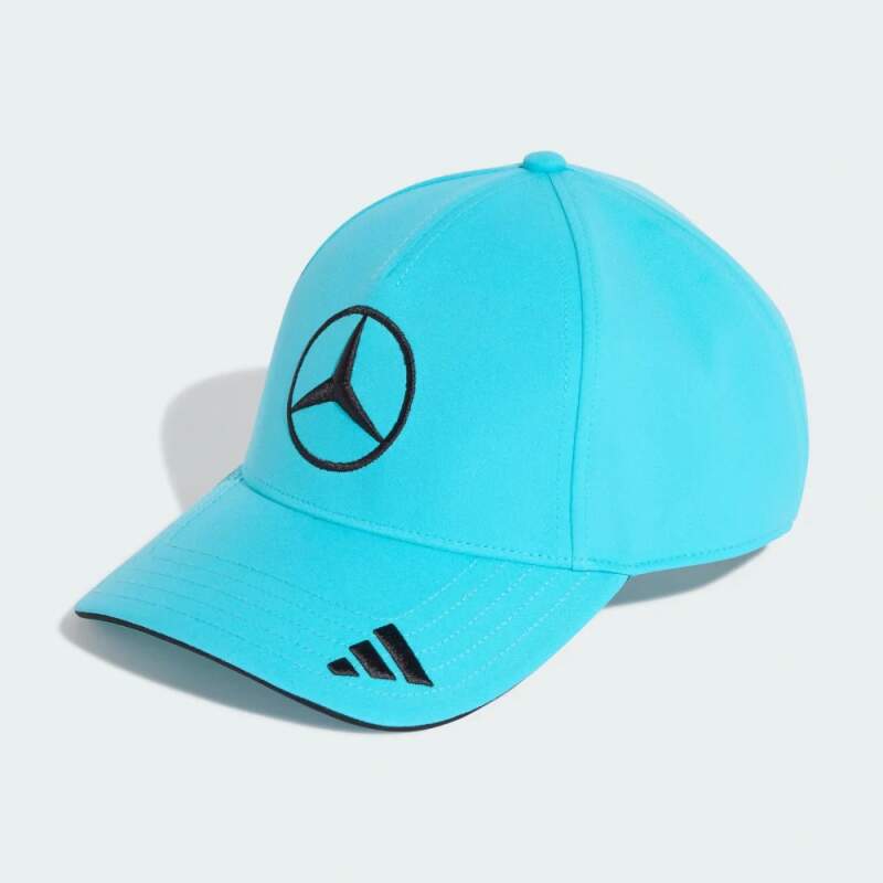 Modrá kšiltovka George Russell Mercedes AMG Petronas F1 x Adidas - týmová edice