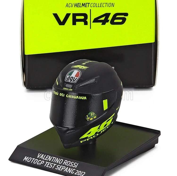 Model Minichamps přilby Valentino Rossi MotoGP Test Sepang 2012