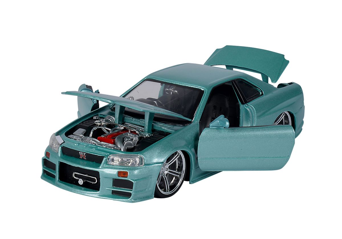 Model Rychle a Zběsile Nissan Skyline GT-R34 - Brian's 2002 Grey