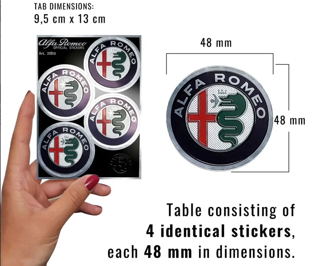 Arch samolepek Alfa Romeo, 4 ks
