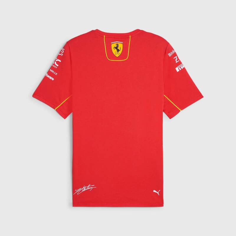 Týmové tričko Charles Leclerc - Scuderia Ferrari F1 červené