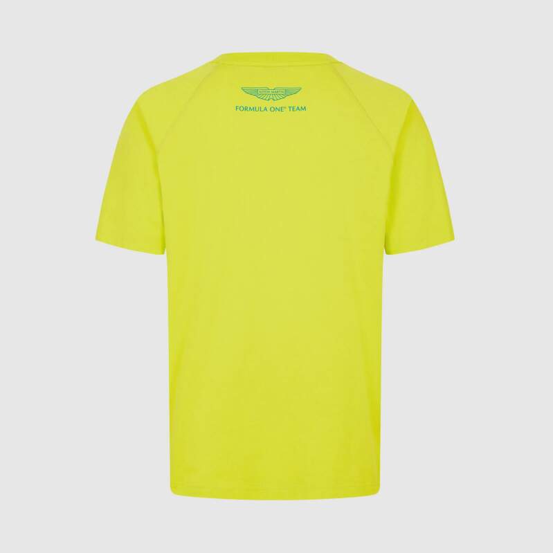 Aston Martin F1 Team volnočasové tričko LOGO světle žluté