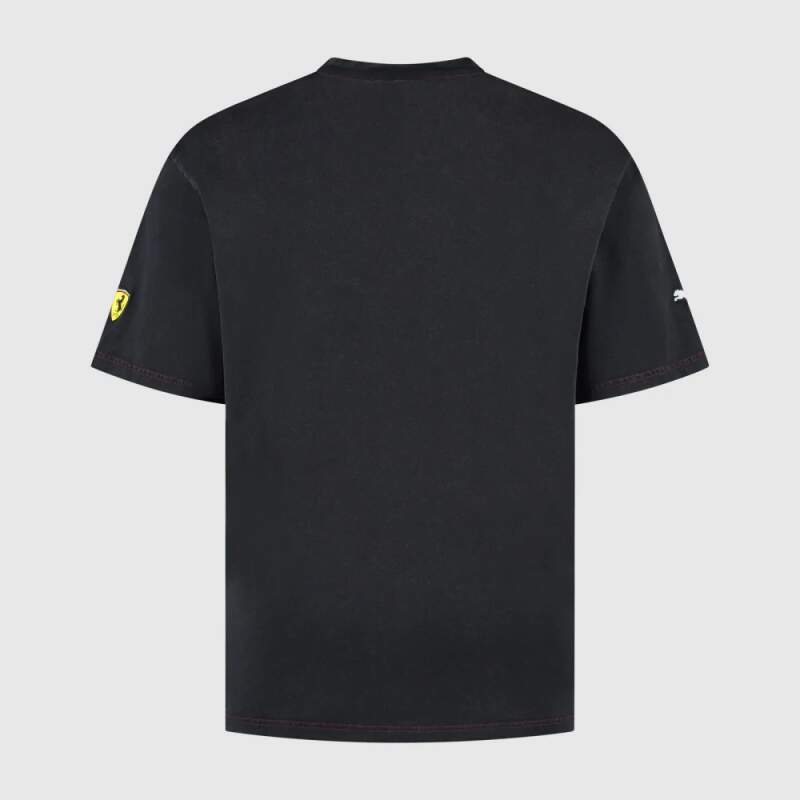 Volnočasové tričko Scuderia Ferrari F1 černé GRAPHIC