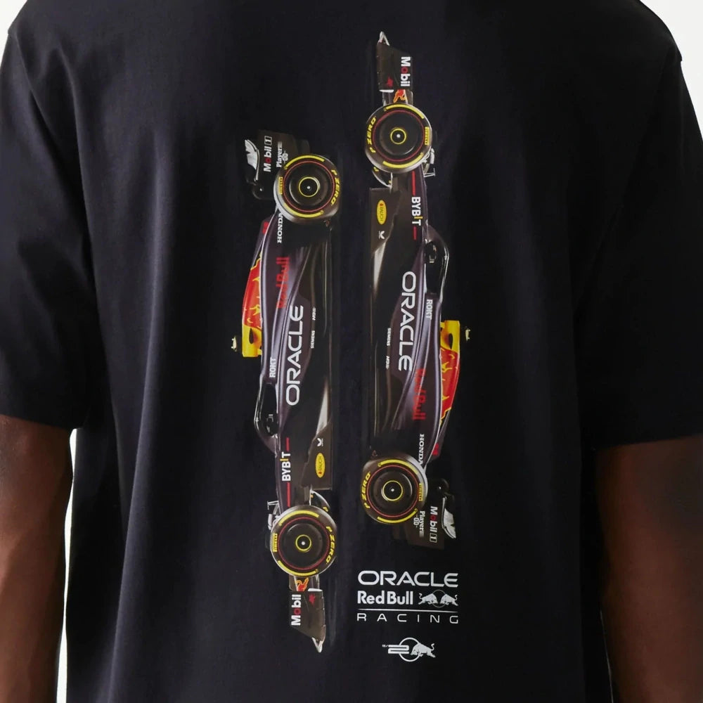 Oversized tričko Oracle Red Bull Racing New Era s grafikou – tmavě modré
