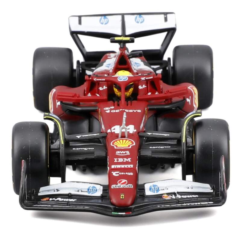 Model Scuderia Ferrari SF-25 BBurago #44 Lewis Hamilton 2025 v měřítku 1:43 Signature