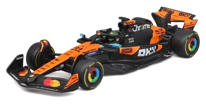 Model McLaren F1 MCL39 BBurago #81 Oscar Piastri 2025 v měřítku 1:43 Signature