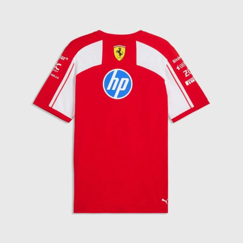 Tričko Scuderia Ferrari F1 x Puma s logy sponzorů - týmová edice