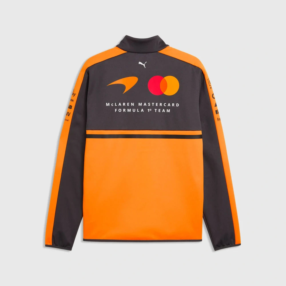 Softshellová bunda McLaren F1 Team 2026 – oranžovo-šedá