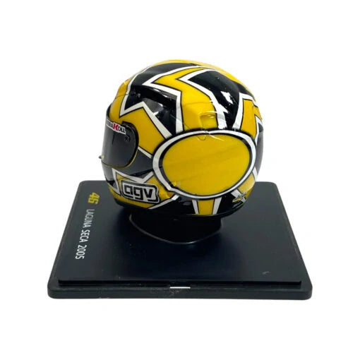Model helmy Valentino Rossi MotoGP v měřítku 1:5 – Laguna Seca 2005