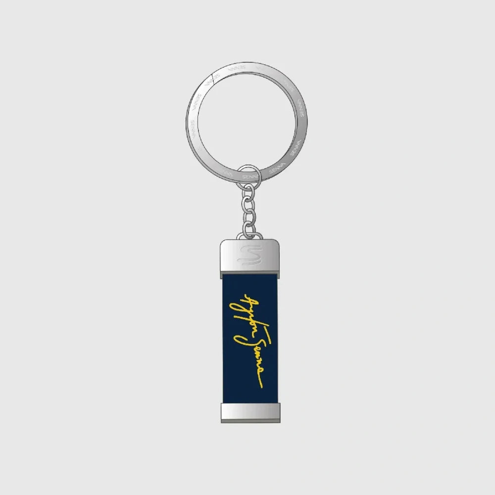 Klíčenka Ayrton Senna Signature – tmavě modrá