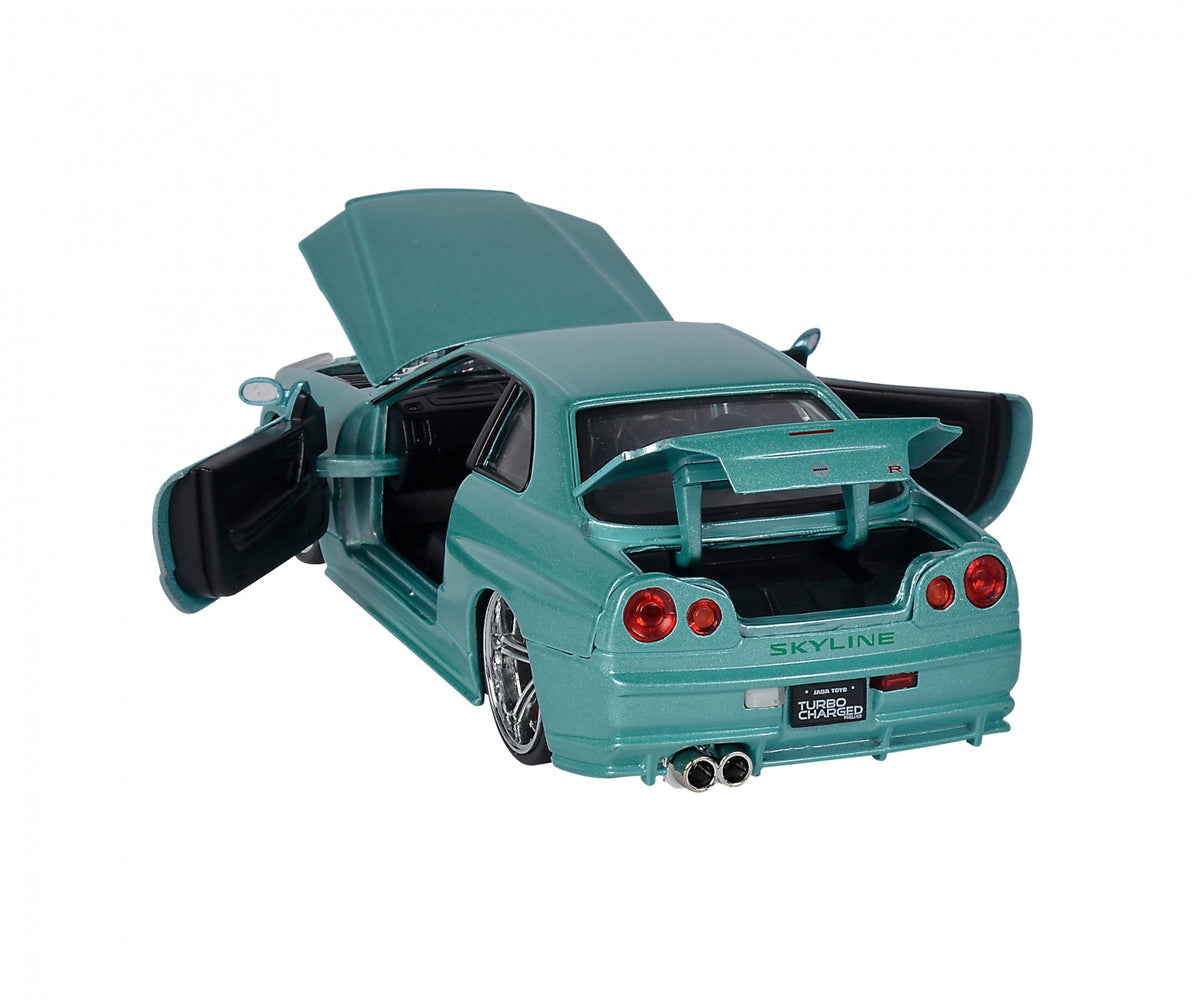 Model Rychle a Zběsile Nissan Skyline GT-R34 - Brian's 2002 Grey