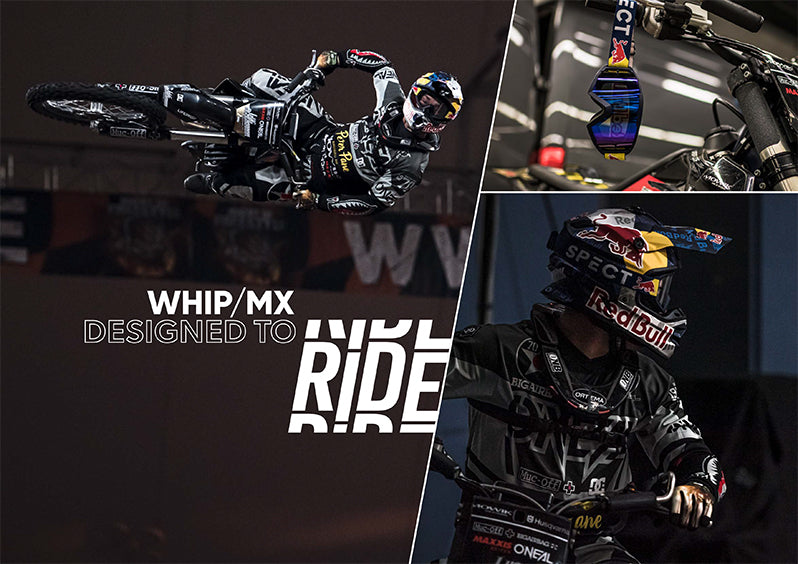 Red Bull Spect motokrosové brýle WHIP černé s čirým sklem