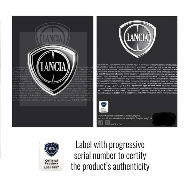 Lancia samolepka 3D LOGO na zadní dveře