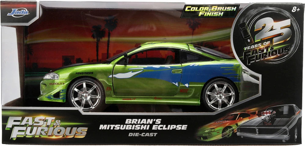 Model Jada Rychle a zběsile Brian's Mitsubishi Eclipse v měřítku 1:24 – 25th Anniversary Edition