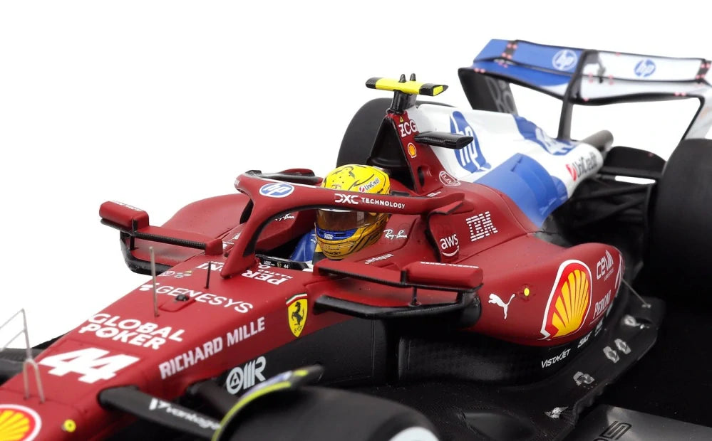 Model LookSmart Scuderia Ferrari SF-25 L. Hamilton v měřítku 1:18 – Miami GP 2025