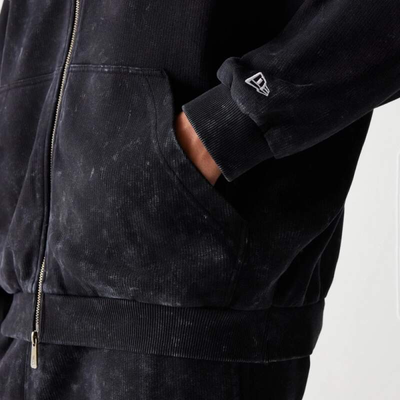 Volnočasová mikina na zip - McLaren F1 NE GRPHC černá washed