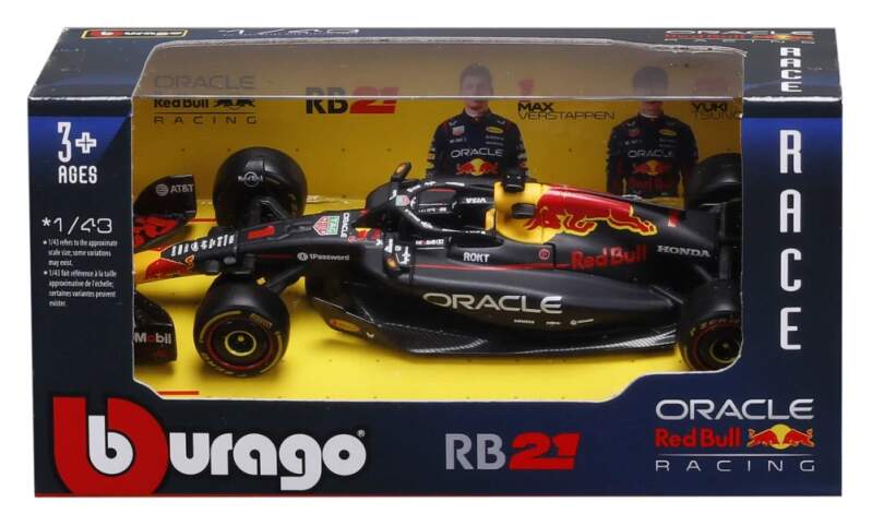 Model Red Bull F1 RB21 BBurago #1 Max Verstappen 2025